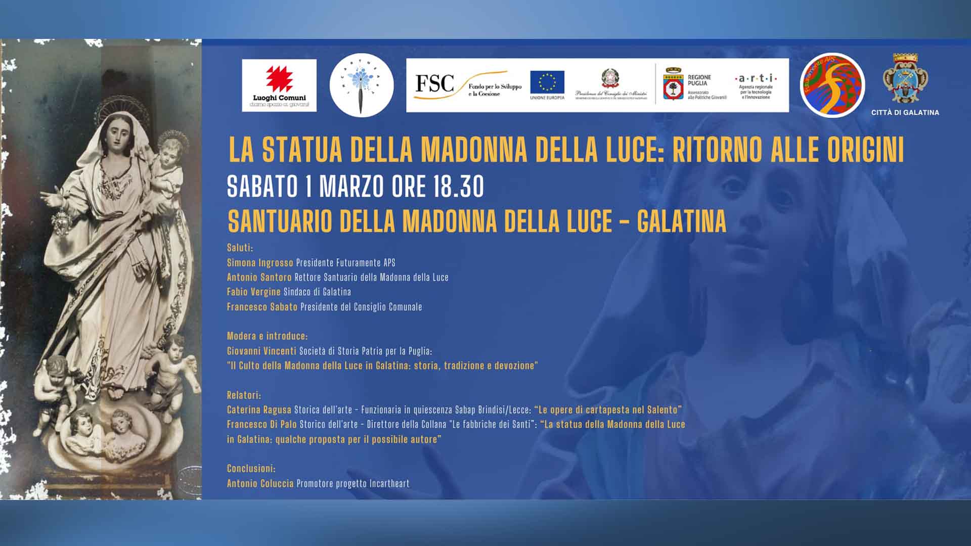 Convegno - La statua della Madonna della Luce